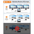 Miniatyrbild 4 av 4: USB C-dock - NOVOO - 12-i-1 - Dual HDMI 4K - VGA - 100W PD - Gigabit Ethernet