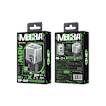 Miniatyrbild 3 av 5: WEKOME WP-U02 Mecha Series - 2x USB-C Super Fast GaN 40W väggladdare (Silver)
