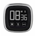 Miniatyrbild 4 av 4: Köks timer - Touch - Silver/Svart - Digital - Touchscreen - Programmerbar upp till 99 min Silver/svart