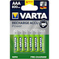 Miniatyrbild 1 av 2: VARTA-paket med 6 st AAA 800 mAh 1,2V Ni-Mh uppladdningsbara batterier
