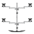 Miniatyrbild 2 av 4: Stöd För Quad-Skärm - StarTech.com - ARMQUADSS - Justerbar Höjd - För 32" Monitorer - Svart