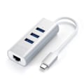 Miniatyrbild 2 av 4: HUB USB Typ-C - Satechi - 3 portar USB 3.0 - Aluminium - Ethernet Gigabit - Plug and Play