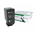 Miniatyrbild 2 av 4: Cyan tonerkassett för Lexmark CS727de, CS728de, CX727de - LEXMARK - 75B20C0 - Laser - 10000 sidor