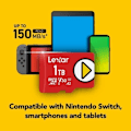 Miniatyrbild 3 av 4: Micro SD-kort 512 Go - LEXAR - LMSPLAY512G-BNNAG - 150 Mo/s - Klass A2 - Kompatibel med Nintendo Switch