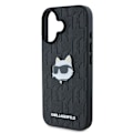 Miniatyrbild 2 av 6: IPhone 16-skal - Karl Lagerfeld Hårdfall Skinn Monogram (KLHCHCP16SPGKLCHPK) - Choupette Huvudnål