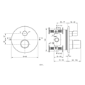 Miniatyrbild 2 av 4: Ideal Standard CeraTherm Dold termostatisk badblandare, krom A5814AA