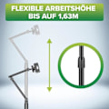 Miniatyrbild 2 av 4: Universell tablet support InLine 55725S med justerbar metallbase som kan justeres i høyden opp til 12,9 for iPad Pro, iPad Air.