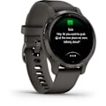 Miniatyrbild 3 av 4: GARMIN Venu 2S - GPS smartwatch - Grå - Mörkgrå rem