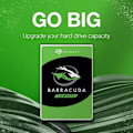 Miniatyrbild 3 av 4: Seagate 8 TB BarraCuda intern hårddisk - SATA 6 Gb/s - 3,5" - 7200 RPM - 64 MB cache