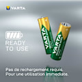 Miniatyrbild 5 av 5: LADDA batteri NiMH Power Mignon (AA) med 2600mAh - 4 stycken Grön / Gul