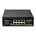 Miniatyrbild 1 av 4: Gigabit Ethernet-nätverksswitch - DIGITUS DN-651110 - 8 portar - Power over Ethernet (PoE)