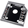 Miniatyrbild 1 av 2: Caddy Adapter - AKYGA - HDD SSD 2,5" - Kompatibel 2 To - Monterad i fack 13 mm - Färg Svart