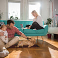 Miniatyrbild 3 av 6: Relaxdays Fransmatta, 60x100 cm, bomull och läder, handvävd, halkfri, matta, sovrum, korridor, blå blå, grå, svart