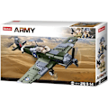 Miniatyrbild 1 av 4: SLUBAN ARMY FIGHTER ANSLUTNINGSTEGE BYGGSET BRITISH ARMY MILITÄR M38 B0712 ARTIKULERAD PILOT
