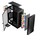 Miniatyrbild 2 av 2: PC-chassi - sidopaneler Logic - AT-ARAMIS-10-0000000-0002 - ARAMIS ARGB MINIDI USB-3.0-chassi svart ()