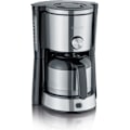 Miniatyrbild 1 av 5: SEVERIN KA4845 isolerad filterkaffebryggare - 8 koppar - 1 L - 1 000 W - Aromaväljare - Rostfritt stål/Svart