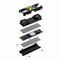 Miniatyrbild 5 av 6: PNY - CS3150 XLR8 Gaming EPIC-X RGB - Intern SSD-hårddisk - 1TB - M.2 NVMe - RGB Kylfläns (M280CS3150XHS-1TB-RB)
