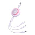 Miniatyrbild 1 av 6: Retractable datakabel - Baseus Bright Mirror 2 (CAMJ010005) - Lila
