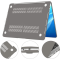 Miniatyrbild 3 av 4: TECOOL 2020 MacBook Pro 13 tum modell A2338(M1) A2251 A2289 Fodral med EU-tangentbordsskydd - grå Grå