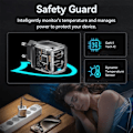 Miniatyrbild 4 av 5: WEKOME WP-U02 Mecha Series - 2x USB-C Super Fast GaN 40W väggladdare (Silver)