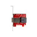 Miniatyrbild 1 av 4: StarTech.com 2x intern SFF-8643 till 2x extern SFF-8644 Mini SAS-adapter med 12 Gb-s fästen internt till externt...