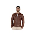 Miniatyrbild 2 av 4: Blouson Oakwood Casey i läder ref 34483 Tabak kastanj M