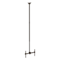 Miniatyrbild 2 av 4: StarTech.com TV-takfäste - 2,5 till 3 m lång stång - Justerbar - Svart - 32"-70" - 50 kg