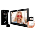 Miniatyrbild 2 av 4: Intercom - Eura videotelefon - VDP-99C5 - 4-tråds videointercom 10 tum 2 WiFi-ingångar RFID-kryptering 1080p Svart