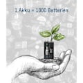 Miniatyrbild 4 av 4: ANSMANN 9V batterityp 280mAh NiMH 1,2V - E-Block (2 st)