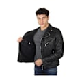 Miniatyrbild 4 av 5: Blouson perfecto Schott i läder ref 47534 Svart Svart XL