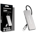 Miniatyrbild 1 av 2: CONCEPTRONIC HUBBIES17G Hub 7 portar USB 3.2 Gen 2, 10 Gbps, USB-C x 4, USB-A x 3, 100 W USB PD, aluminiumhölje