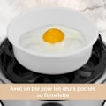 Miniatyrbild 4 av 4: SUNTEC äggkokare i rostfritt stål EGG-8564 Design för 1 till 7 ägg, justerbar tillagning, ljudsignal och skål för äggröra