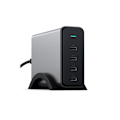 Miniatyrbild 1 av 6: USB-C-laddare - Satechi - 165W PD GaN - 4 portar - Rymdgrå - Galliumnitrid