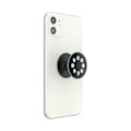 Miniatyrbild 2 av 6: Stöd för smartphone - Popsockets - Fosforescerande retro-emalj - Svart/Blå/Silver - 39,74x7x24,25 mm svart/blå/silver