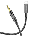 Miniatyrbild 2 av 6: Hoco - Ljudkabeladapter (UPA19) - Lightning till 3,5 mm jack, 1 m - Svart