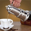 Miniatyrbilde 2 av 5: Tykk Italiensk Espressokoker Rustfritt Stål Moka Kaffetrakter Kjele For Komfyrtopp Eller Induksjon Hjemmebruk