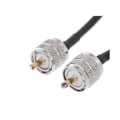 Pikkukuva 3 / 5: RF-koaksiaalikaapeli UHF-uros - UHF-uros liitin UHF PL259 uros - UHF uros PL259 RG58 pigtail-kaapeli 1m