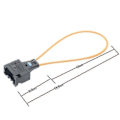 Miniatyrbilde 3 av 5: MOST Fiberoptisk Loop Bypass Hunn- og Hunnkontaktsett Adapter For