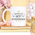 Miniatyrbilde 2 av 2: Entreprenør Kopp Verdens Beste Morsomme Gave til Kolleger Keramisk 11oz Kopp