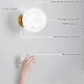 Miniatyrbilde 2 av 5: Innendørs VegglampeModerne Vegglampe 15CMMåne og Astronaut Design LED VegglampeInnendørs Vegglampe for Barnerom