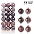 Miniatyrbilde 2 av 4: 36 stk/sett 3cm Juleball Juletrepynt Hjem Juleoppheng Nyttårsfest Dekorasjonsgave 2023 16 3cm 36pcs