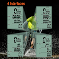 Miniatyrbillede 3 af 5: Trådløs cykelcomputer, vandtæt speedometer med grønt LCD-baggrundslys