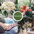 Miniatyrbilde 5 av 5: Blomsterskum 4 stk. Tørt og vått blomsterskum, runde blomsterhandler-isoporblokker, blomsterskum for ekte eller kunstige blomster
