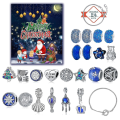 Miniatyrbillede 4 af 5: 2023 Jule-adventskalender Armbånd Nedtællingskalender Juletema Gør-det-selv smykker Charm til børn Juletemagaver