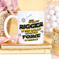 Miniatyrbilde 2 av 2: Rigger Kopp Best i Galaksen The Force is with Me Morsom Gave til Kolleger Keramisk 11oz Kopp