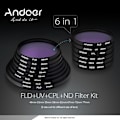 Miniatyrbilde 1 av 5: Andoer 55mm UV+CPL+FLD+ND(ND2 ND4 ND8) Fotografi Filter Kit Sett Ultrafiolett Sirkulært Polariserende Fl