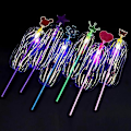 Pikkukuva 4 / 4: Monipuolinen Magic Flashing Twisted Bubble Wand -valolelu, pyörivä sateenkaarikuplapallolelu
