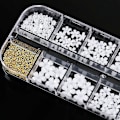 Miniatyrbild 5 av 5: Blom-nageldekorationer för akrylnaglar 3D Nagelkonstdekorationer Nagelglitterdekaler 3D Blom-nagelpärlor Strassdesign Nagelstuds Smycken Salong Nageltillbehör