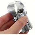 Miniatyrbilde 3 av 5: Nye modeller 4 stk. T-formet rund rørkobling, 25 mm rund rørkoblingshode, T-formet rustfritt stål gjerde fast snap, bolt og mutter, for gjerde, La