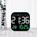 Miniatyrbillede 3 af 4: Digitalt Vægur LED Vækkeur Stort Display med Timing Funktion LED Display Tæl Op & Ned Timer Justerbar Lysstyrke Vækkeur til Stue